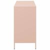 vidaXL Sideboard Rosa 101,5x39x73,5 cm Kaltgewalzter Stahl