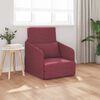 vidaXL Schlafsofa 60cm Weinrot Stoff