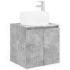 vidaXL Wandmontierte Waschtisch Betongrau 49,5 x 44,5 x 66 cm