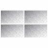vidaXL Treppe Tritt 4 stk. 70 x 40 cm Silber Aluminium Rechtwinklig