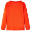 Kinder-Langarmshirt Hellorange 116