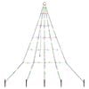 vidaXL LED-Weihnachtsbaum EKENAS 182 cm 112 LEDs Mehrfarbig Stahl