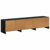 vidaXL Fernsehschrank mit LED Schwarze Eiche 165 x 34 x 40 cm
