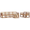 vidaXL Outdoor-Sofagarnitur 7 pcs Natur Massivholz Akazie