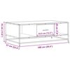vidaXL Couchtisch Sonoma-Eiche 100x57x35 cm Holzwerkstoff und Metall