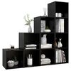 vidaXL 4-tlg. TV-Schrank-Set Schwarz Holzwerkstoff
