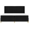 vidaXL Boxspringbett mit Matratze Schwarz 200 x 200 cm Stoff