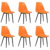 vidaXL Esszimmerst&uuml;hle 6 Stk. Orange PP