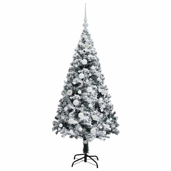 vidaXL Künstlicher Weihnachtsbaum mit 150 LEDs mit Ständer Grün 150 cm