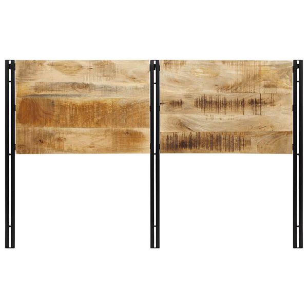 vidaXL Kopfteil 160 cm Massivholz Mango und Eisen