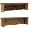 vidaXL K&uuml;chenregale Stapelbar 2 Stk. Altholz-Optik 50x15x16 cm