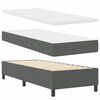 vidaXL Boxspringbett mit Matratze Dunkelgrau 80 x 200 cm Stoff