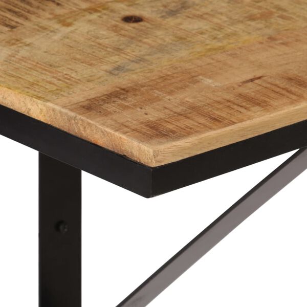 vidaXL Wandregal 40x30x32 cm Massivholz Mango und Eisen