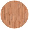 vidaXL Tischplatte &Oslash;80x1,5 cm Rund Massivholz Buche