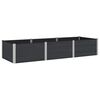 vidaXL Hochbeet Schwarz 300 x 100 x 54 cm alu.