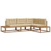 vidaXL Outdoor-Sofagarnitur Natur und Beige