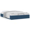 vidaXL Ottoman-Bett ohne Matratze Blau 140x200 cm Stoff