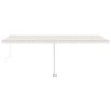 vidaXL Standmarkise Automatisch 600x300 cm Creme