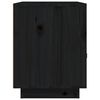 vidaXL Nachttisch Schwarz 40x34x45 cm Massivholz Kiefer