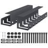 vidaXL Unter dem Schreibtisch Kabelmanagement Tray 2 Stk. Anthrazit