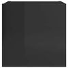 vidaXL TV-Wandschrank Hochglanz-Schwarz 30,5x30x30 cm