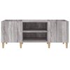 vidaXL Plattenschrank Grau Sonoma 121x38x48 cm Holzwerkstoff