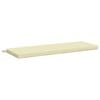 vidaXL Bankkissen SOEST 100 % Polyester Creme 120 x 40 x 5 cm