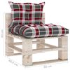 vidaXL 8-tlg. Garten-Lounge-Set aus Paletten mit Kissen Kiefernholz