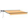 vidaXL Manueller Markisenrahmen mit LEDs Sand 3,5 x 2 m