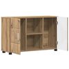 vidaXL Sideboard Artisan-Eiche 88,5 x 30,5 x 55,5 cm Holzwerkstoff