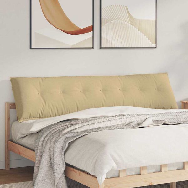 vidaXL R&uuml;ckenkissen Grau-Gr&uuml;n 200 x 50 cm Cordstoff