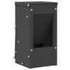 vidaXL Kaninchenf&uuml;tterer Schwarz 12,5 x 12,5 x 25 cm