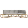 vidaXL Outdoor-Sofagarnitur Wei&szlig; 277,5 x 198,5 x 73 cm Polyester