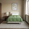 vidaXL Ganzjahresbettdecke Gepolstert Gr&uuml;n 155 x 200 cm Mikrofaser