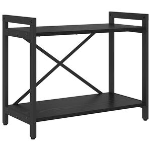 vidaXL B&uuml;cherregal 60 x 30 x 50 cm Holzwerkstoff Schwarz Eichen-Optik