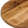 vidaXL Tischplatte 140x50x3,8 cm Oval Raues Massives Mangoholz