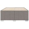 vidaXL Bettgestell ohne Matratze Taupe 120x190 cm Stoff
