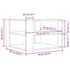 vidaXL Couchtisch Braun Eichen-Optik 58x58x40 cm Holzwerkstoff