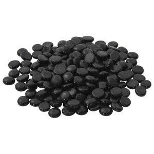 vidaXL Glasnugget 17-19 mm Schwarz Glas