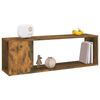 vidaXL TV-Schrank Räuchereiche 100x24x32 cm Holzwerkstoff
