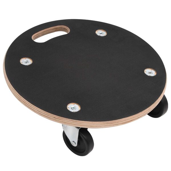 vidaXL Transportwagen 6 pcs Grau Sperrholz