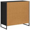 vidaXL Sideboard Schwarz Eichen-Optik 79 x 36 x 75.5 cm Holzwerkstoff