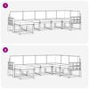 vidaXL Outdoor-Sofagarnitur mit Kissen 7 pcs Natur und Beige