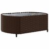 vidaXL 8-tlg. Garten-Sofagarnitur mit Kissen Braun Poly Rattan