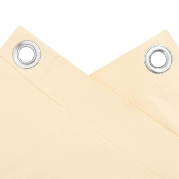 vidaXL Balkon-Sichtschutz Creme 300x120 cm PVC