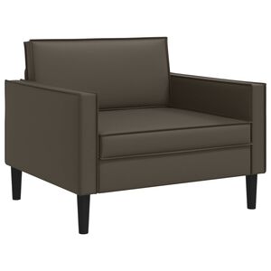 vidaXL XL-Sessel Braun Kunstleder