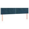 vidaXL Kopfteile Dunkelblau 160x5x78/88 cm Samt