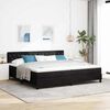 vidaXL Boxspringbett mit Matratze Schwarz 200 x 200 cm Samt