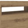vidaXL TV-Schrank mit LED-Leuchten Artisan-Eiche 60x35x40 cm