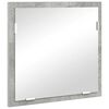 vidaXL Badezimmerm&ouml;bel-Set Grau 41 x 38,5 x 48 cm Sperrholz und Metall